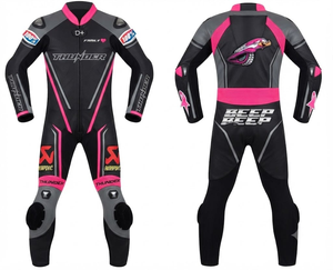 Premium Cowhide/Kangaroo MotoCP Racing Suit Jumpsuit/Traje with CE Armor Protection Approved Gear - Product Image 1