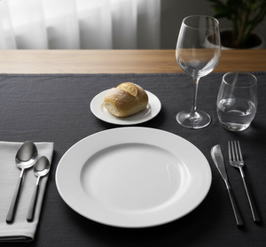 Ensemble de couverts 4 pièces pour mariage, restaurant, hôtel, Kitechnware, manche noir avec revêtement poudré, durable, passe au lave-vaisselle - Product Image 2