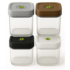 Système de stockage sous vide en Tritan sans BPA, empilable, étanche et peu encombrant, adapté aux aliments - Product Image 3