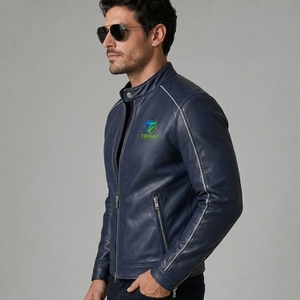 Premium <b>Men</b> Leather <b>Jacket</b> Casual Wear <b>Men</b> Leather <b>Jacket</b> Built With Durable Leather Fabric Comfortable Lining Strong Seams - Product Image 4