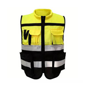 Polyester Reflective Workwear Vest Custom High Visibility Safety Vest Waterproof Hi Vis Utility <b>Work</b> Vest Wholesale OEM - Product Image 1