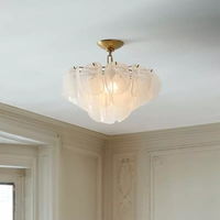 Lustre SIMIG de style moderne du milieu du siècle, luminaire de plafond pour hall d'entrée, avec lampe de plafond blanche unique pour salon, chambre à coucher, entrée