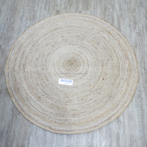 Personnalisé Beau Designer Bohème À La Main Tressé Jute Tapis Lavable Plaine Cercle sur Pas Cher Prix - Product Image 1