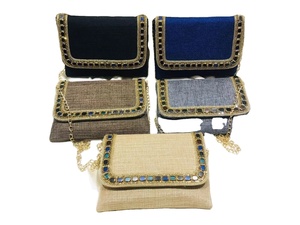 Bolso de mano con bordado étnico de lujo de la mejor calidad, hermoso bolso de mano hecho a mano para damas a precio mayorista de artesanías de lujo - Product Image 3