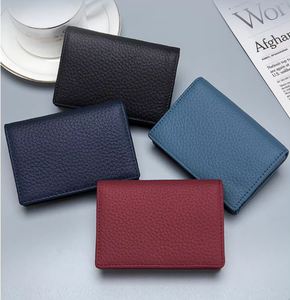 Custom Genuine Leather <b>Card</b> <b>Holder</b> Lightweight High Quality Men <b>Card</b> <b>Holder</b> <b>Wallet</b> Pocket Mini Smart Slim Crazy Horse Leather - Product Image 6