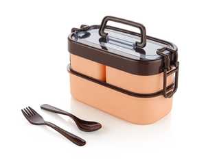 Best Seller Silicone Leak Proof Food Grade 2 Layers Bento <b>Lunchbox</b> - Product Image 6