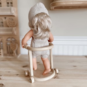 Baby <b>doll</b> walker rattan toy posterior & anterior walkers for <b>dolls</b> children role <b>play</b> toys - Product Image 5