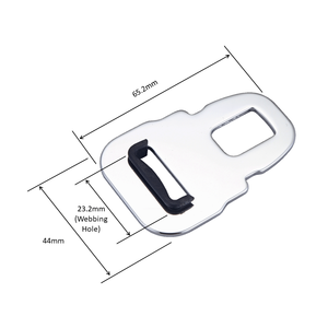 Hebilla de Seguridad de Acero con Botón a Presión, Resistencia a la Tensión de 1.5 Toneladas, Certificación ISO 9001 para Bolsos Técnicos de Moda - Product Image 3