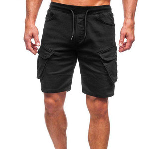 Shorts Cargo Mi-Longs en Coton 100% Personnalisables, Taille Mi-Haute avec Cordon de Serrage, Style Décontracté et Respirant, Poches Multiples - Product Image 1