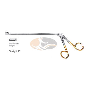 JACKBILLY Schlesinger 9 Inch Stainless Steel Intervertebral Disc Rongeur 2x10mm <b>Bite</b> Surgical Instrument with Serrated Jaws - Product Image 5