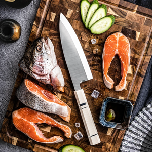 Cuchillos LEGACY BLADES Profesionales Japoneses Yanagiba Sashimi Deba, Hechos a Mano, de Acero con Alto Contenido de Carbono, para Filetear Sushi, Ambidiestros - Product Image 6