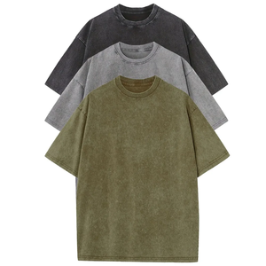 เสื้อยืดผู้ชายผ้าฝ้าย 100% ทรงหลวม สีพื้น 3 ตัว แขนสั้น คอกลม เหมาะสำหรับฤดูร้อนและกิจกรรมกลางแจ้ง - Product Image 3
