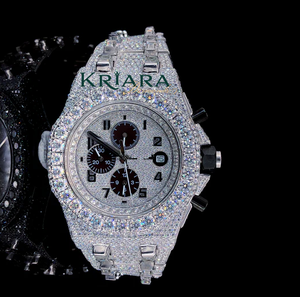 Reloj Cronógrafo de Diamantes de Lujo de Alta Demanda para Mujer, Reloj de Vestir de Cuarzo Analógico de Acero Inoxidable - Product Image 5