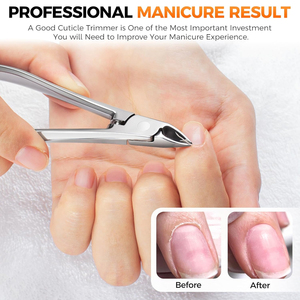 Cortacutículas Ergonómico de Acero Inoxidable, Cortador de Uñas Afilado para Uso Profesional en Salones de Belleza - Product Image 4
