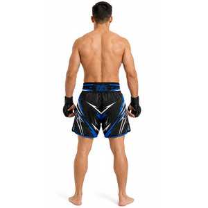 Nouveaux shorts de Muay Thai sur mesure, haute qualité, pour entraînement de boxe, taille élastique, bande latérale, OEM, shorts MMA BJJ - Product Image 3
