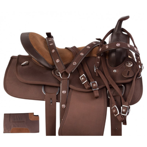 Selle de polo pour cheval en cuir de haute qualité personnalisée avec couleur et logo sur mesure, design OEM - Meilleure vente - Product Image 6