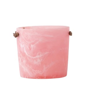 Seau à glace en résine haut de gamme pour vin et champagne avec poignées en corde, forme personnalisée, articles de bar de luxe pour hôtels, restaurants, fêtes à domicile - Product Image 1