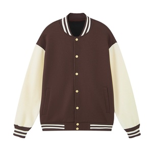 Veste de baseball en coton mélangé brodé de haute qualité, vente en gros, veste de sport décontractée à boutons pour hommes, veste de baseball pour hommes - Product Image 2