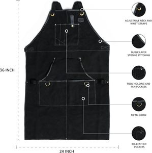 Nouvel Arrivage Tabliers de Soudure de Protection en Cuir de Vachette, Résistants aux Flammes et à la Chaleur, Vêtements de Sécurité pour Soudeurs, Prix de Gros - Product Image 4