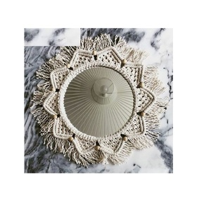 MKI Elegant Nordic <b>Rectangular</b> Macrame Full-Length <b>Mirror</b> Art Design for Bedroom Living Room Wedding Decor - Product Image 2