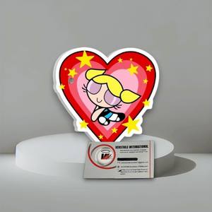 Outil d'extension de cils magnétique en acrylique de haute qualité pour la Saint-Valentin, motif Power Puff Girls, écologique, ovale/carré - Product Image 4