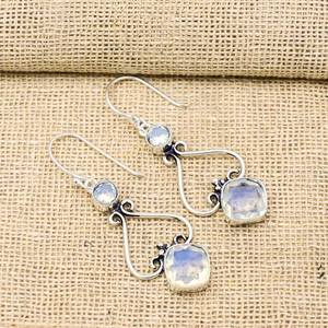 Milky <b>Opal</b> Gemstone Jewelry 925 Sterling Silver Earrings Handmade <b>Opal</b> Adjustable <b>Ring</b> Elegant Gift For Her Woman Jewelry - Product Image 5