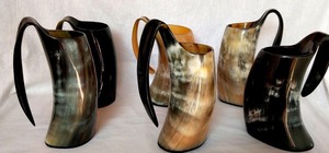 Most Selling Handcrafted Viking Horn Mug Eco-Friendly <b>Large</b> Capacity Drinking <b>Cup</b> for Parties Decorative Use Available for Bulk - Product Image 4
