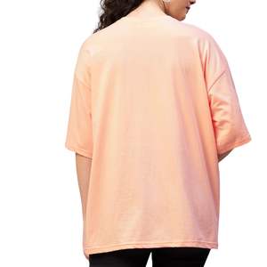 Camiseta Casual Ecológica para Mujer con Estampado Gráfico Personalizado, de Algodón, Manga Corta, Cuello Redondo, Estampado de Cactus, Corte Regular, Venta al Por Mayor OEM - Product Image 3