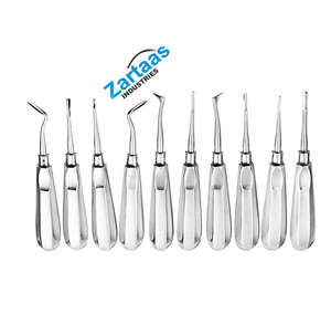 Kit d'instruments dentaires en acier inoxydable de haute qualité, 10 pièces, pour l'éloignement et l'extraction des racines dentaires - Product Image 3