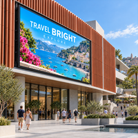 Affichage LED extérieur P2.976 6000 Nits lisible en plein soleil, couleur intégrale, écran fixe, vente en gros d'usine, fourniture OEM pour les médias de bâtiment
