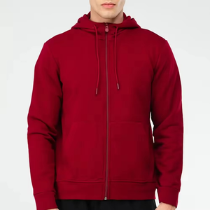 Sweat à capuche zippé pour homme de qualité supérieure, en molleton de coton épais, coupe classique, streetwear, hiver, personnalisable, brodé - Product Image 1