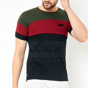 Camiseta de Manga Corta para Hombre VDEX, Cuello Redondo, Corte Ajustado, Informal, Tejido Transpirable de Poliéster, Ropa Deportiva - Product Image 1