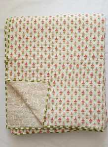 <b>Handmade</b> Eco-Friendly Anti-Bacteria Kingsize Cotton <b>Quilt</b> Set for Wedding Home & Hotel Use - Product Image 2