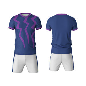 Tenues de rugby unisexes personnalisées de haute qualité en polyester respirant pour adultes, ensembles de vêtements de sport pour équipes, comprenant des maillots et des shorts, vente en gros - Product Image 1