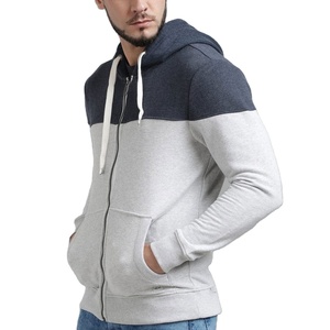 Derniers sweats à capuche zippés pour hommes tendance pour l'hiver, 100% coton, manches longues, extérieur, doux, confortable, respirant, écologique, uni - Product Image 4
