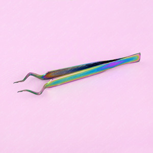 Pince à épiler isolée haut de gamme pour cils, à ouverture facile, prise confortable, légère, en acier inoxydable, vente en gros - Product Image 2