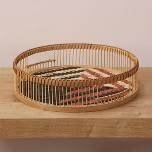 Bandeja de servicio de bambú ecológica hecha a mano de Vietnam, personalizada para fruta y contenedor de alimentos, proveedor directo - Product Image 1