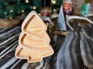 Christmas Wooden Gift Tray Christmas Wooden Display Tray Christmas Wooden Coffee Tray Christmas Wooden <b>Breakfast</b> Tray Christmas - Product Image 4