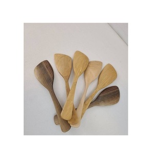 Ensemble de spatules en bois naturel, outils de cuisine en bois pour remuer, frire, mélanger, cuire et servir - Product Image 6