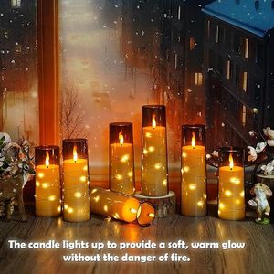 12-Piece Romantic Ambiance LED Candles with <b>Timer</b> Flameless & Stable Acrylic for Home Decoration - Product Image 2