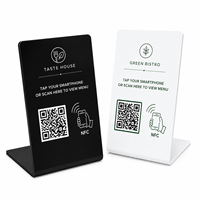 Support d'affichage NFC personnalisé avec code QR pour informations commerciales, vente en gros OEM