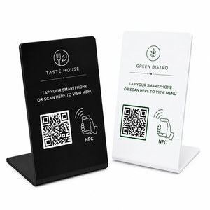 Expositor de Sitio Web NFC Personalizado con Código QR, Letrero de Información Comercial, Venta al Por Mayor OEM - Product Image 3