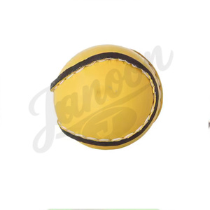 Ballon de hurling Sliotar de haute qualité – Extérieur en cuir PU, noyau en liège pour usage en club et en entraînement, ballon de hurling Sliotar avec logo personnalisé - Product Image 1