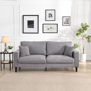 Divano Moderno Comodo a 3 Posti da 188 cm, Imbottito con Telaio in Legno ad Alta Resilienza per Soggiorno, Camera da Letto, Appartamento - Product Image 2