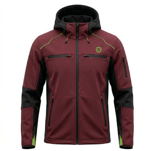 Veste d'hiver softshell personnalisée pour homme, respirante, à manches longues, avec fermeture éclair, idéale pour le travail, les voyages et les activités décontractées - Product Image 1