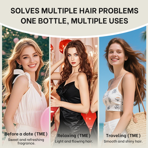 Olio per Capelli Biologico all'Argan 50ml, Trattamento Idratante per Capelli Secchi con Oli Naturali <span class=keywords><strong>di</strong></span> Rosmarino e Jojoba per Controllo Crespo e Lucentezza - Product Image 3