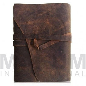 leather notebook cover Leather <b>File</b> Holder Slim <b>Storage</b> Case for Office School Travel - Product Image 5