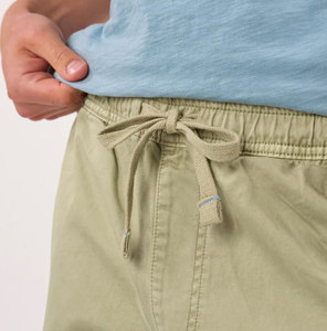 Shorts Bermuda Homme Grande Taille Couleur Unie Coton Taille Élastique Style Décontracté avec Poches Taille Mi-Haute Tissu Tissé - Product Image 2