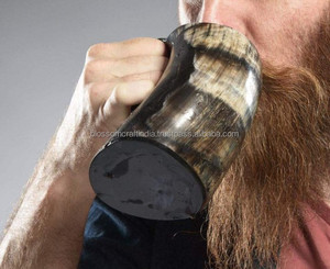 High Quality Buffalo Horn <b>Mug</b> Traditional Handcrafted Drinking Vessel Eco Friendly Durable Stylish Tableware Decoration Piece - Product Image 1