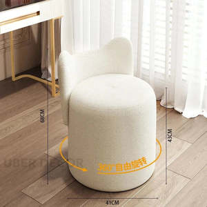 Silla de tocador pequeña con acento Coiffeuse De Chambre, muebles de diseño con taburete de maquillaje, diseño de PUF de tocador Otomano - Product Image 6